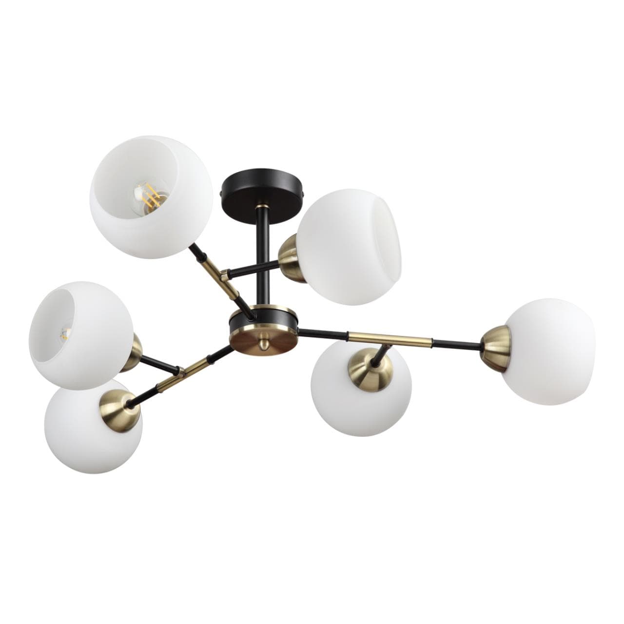 Lumion 4595/6C COMFI черный, бронза Люстра Потолочная E27 6*40W 220V ROWAN