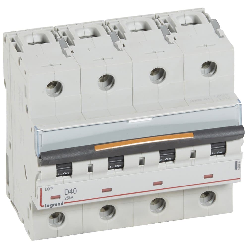 Legrand DX3 Автоматический выключатель 4P 40A (D) 25кА 409850 — миниатюра 1