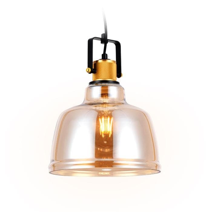 Ambrella Подвесной светильник TR3526 SB/TI бронза/янтарь E27 max 40W D220*1000 — миниатюра 2
