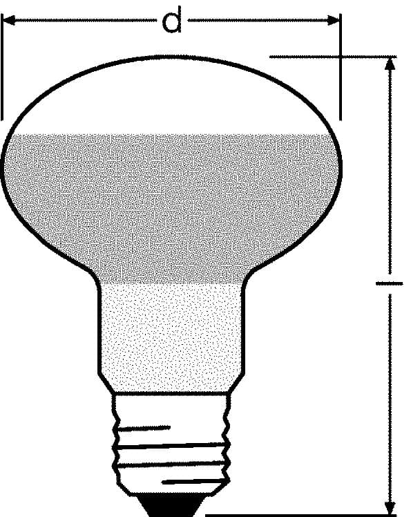 Osram CONC R80 60W 230V E27 FS1 4052899182332 — миниатюра 2