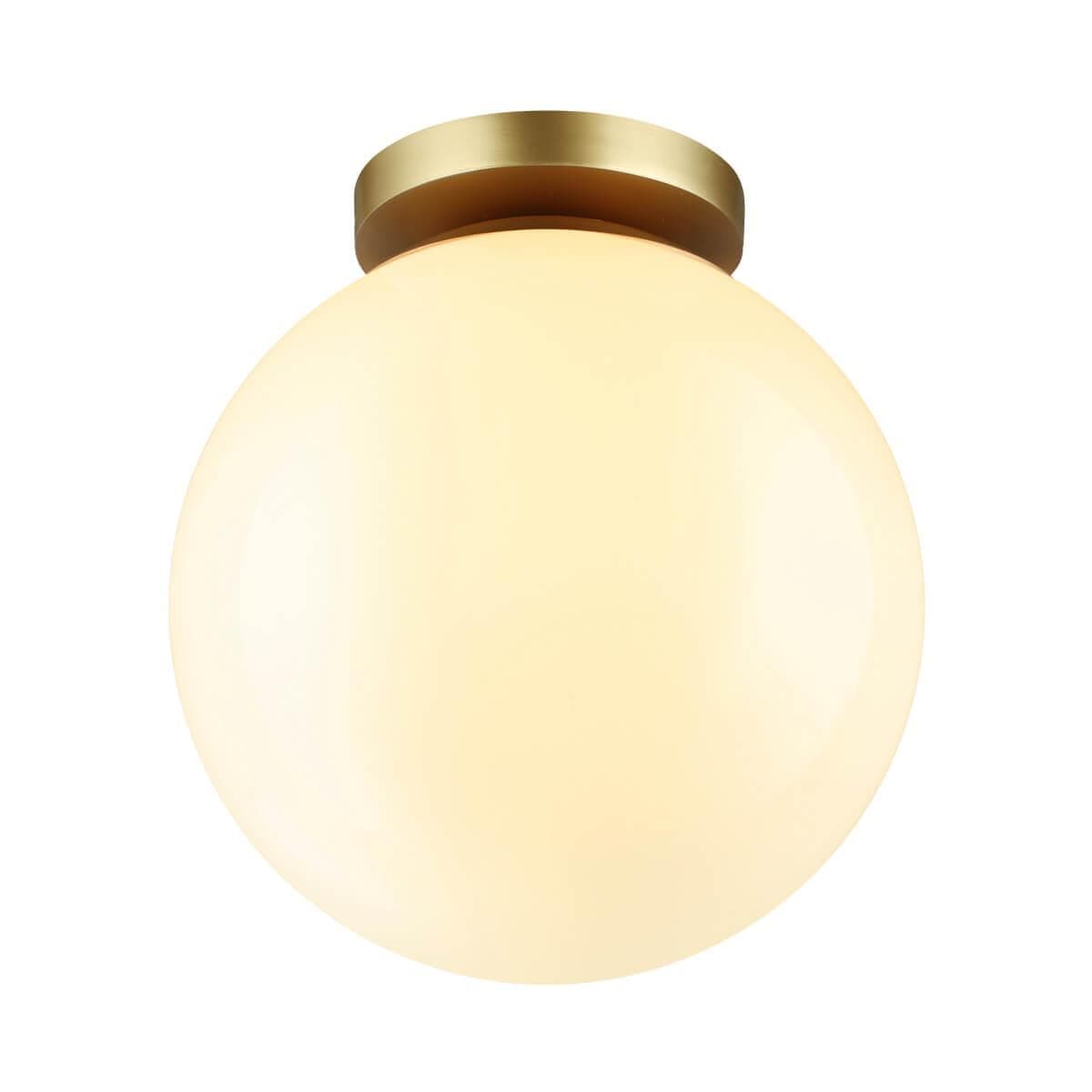 Odeon Light 4248/1C HIGHTECH ODL21 101 золотист/металл/белый/акрил Потолочный светильник IP44 E27 LED 9W BOSCO — миниатюра 1