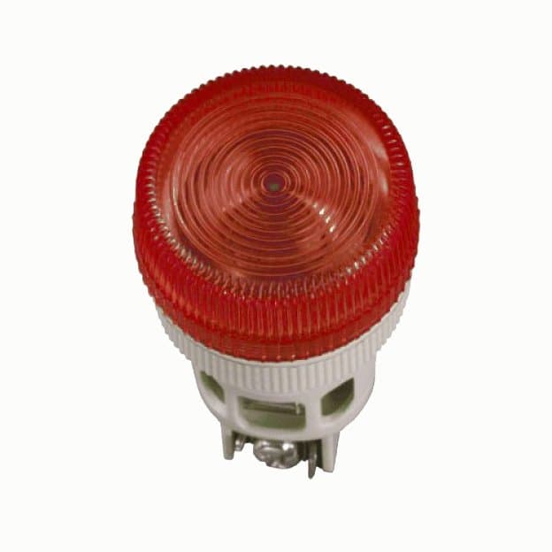 IEK Лампа ENR-22 сигнальная d22мм красный неон/240В цилиндр — миниатюра 2