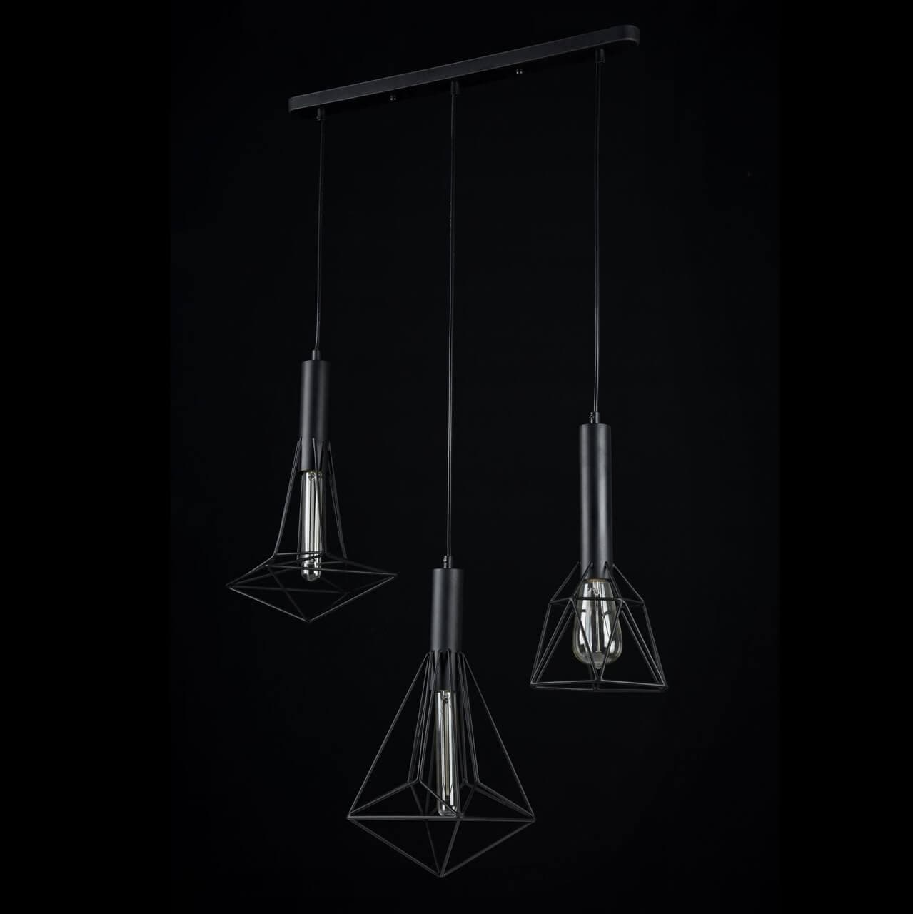 Maytoni Loft Spider Черный Подвес 3xE27 60W T021-03-B — миниатюра 10