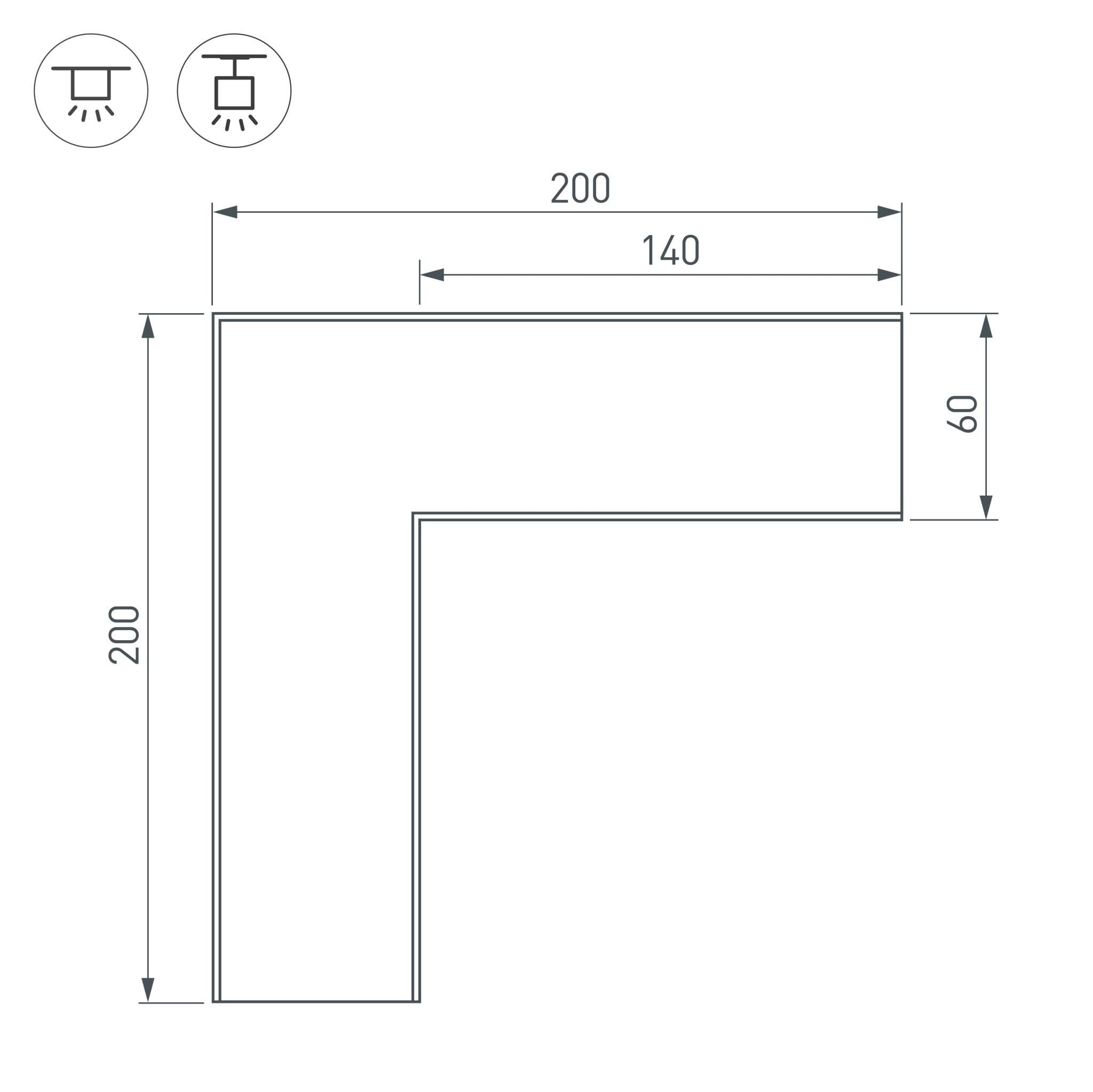 Arlight Угол SL-LINE-6070 (Металл) 030141 — миниатюра 3