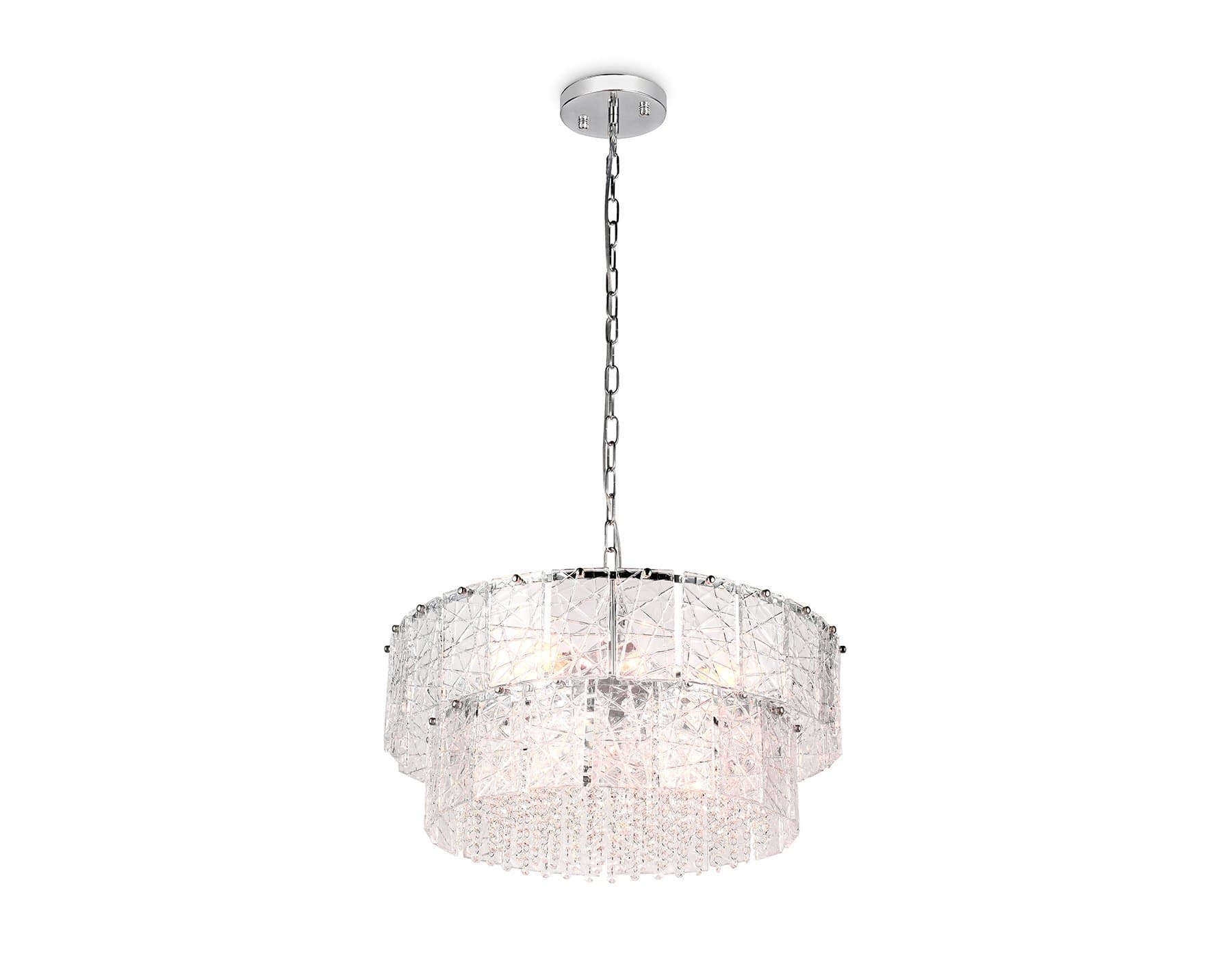 Ambrella Подвесная люстра TR5235/8 CH/CL хром/прозрачный E14/8 max 40W D600*950 — миниатюра 3