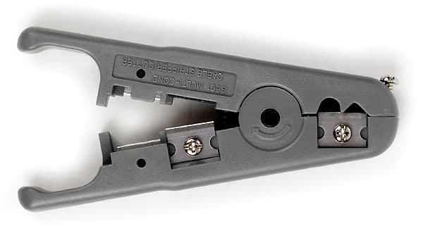 Hyperline HT-S501A Инструмент для зачистки и обрезки кабеля витая пара (UTP/STP) и телефонного кабеля диаметром 3.2 -9.0 мм 3445