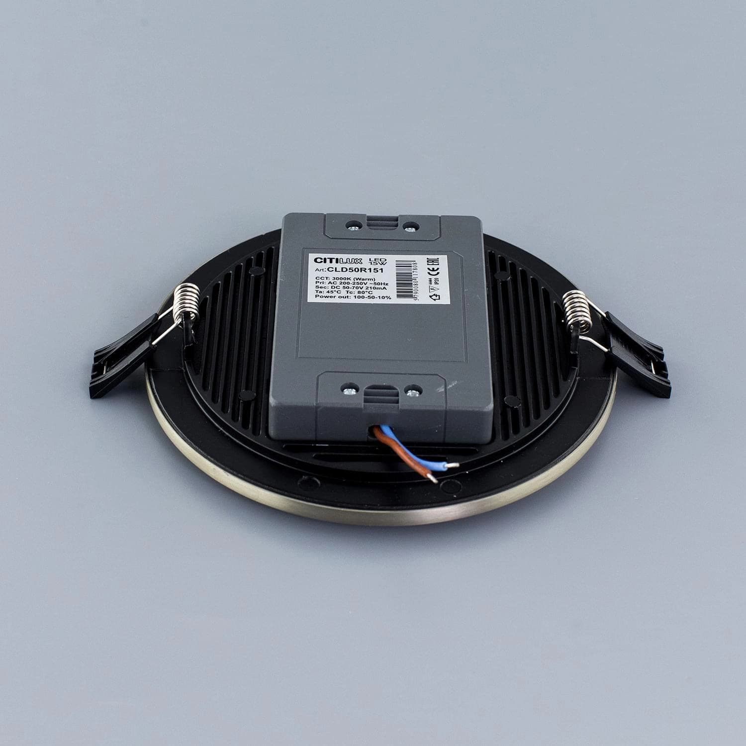 Citilux CLD50R151 Омега Хром Мат Светильник Встр 15W*3000K — миниатюра 3
