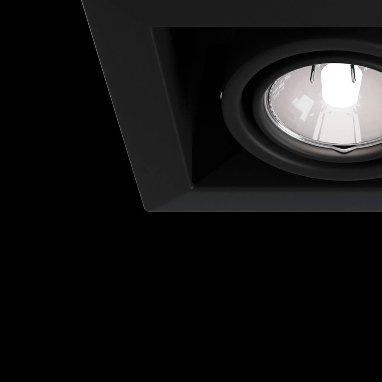 Maytoni DownLight Metal Черный Встроенный светильник 2xGU10 50W DL008-2-02-B — миниатюра 11