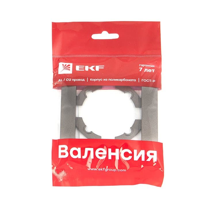 EKF PROxima Валенсия Рамка 1-местная графит — миниатюра 2