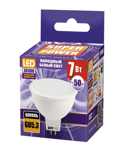 Jazzway Лампа PLED- SP JCDR 7W 5000K GU5.3  230/50 .1033536 — миниатюра 2