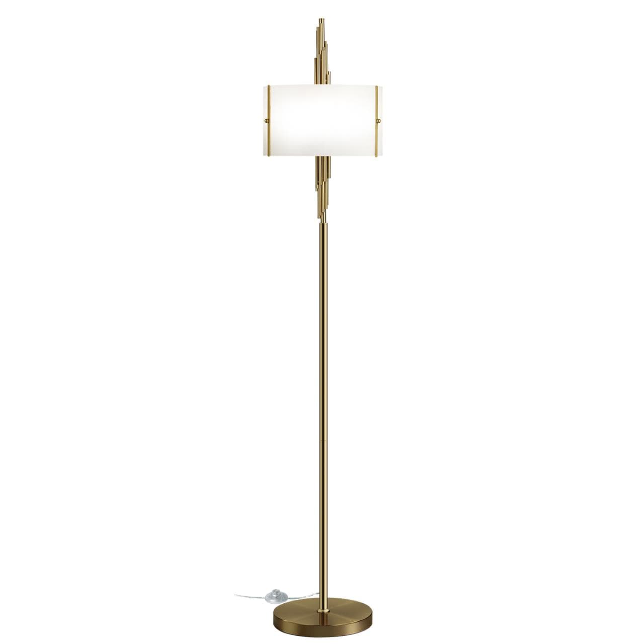 Odeon Light 5415/3F MODERN ODL_EX23 39 бронзовый/белый матовый/металл/стекло Торшер E27 3*40W MARGARET — миниатюра 1