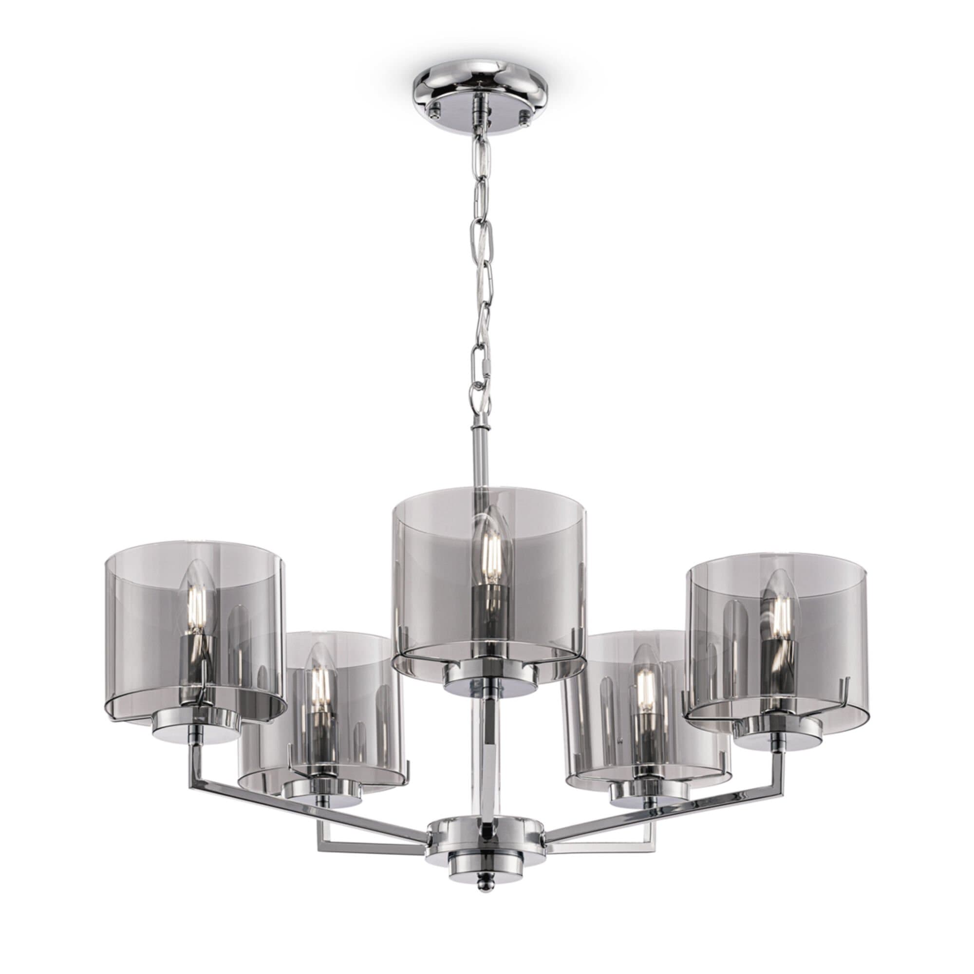 Freya Modern Karen Хром Люстра FR5096PL-05CH — миниатюра 2