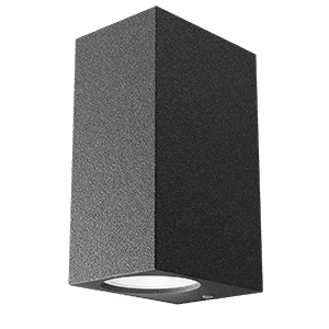 Gauss Светильник садово-парковый Cube настенный архитектурный, 2xGU10, 67*92*150mm, 170-240V / 50Hz, 2xMax.35W, IP54, 5 GD159 — миниатюра 1