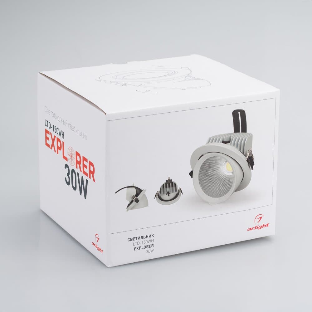 Arlight Светильник LTD-150WH-EXPLORER-30W Warm White 38deg (IP20 Металл, 3 года) 024025 — миниатюра 2