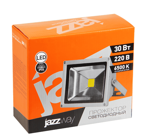 Jazzway Прожектор светодиодный PFL 30W 6500К серый .1001290 — миниатюра 2