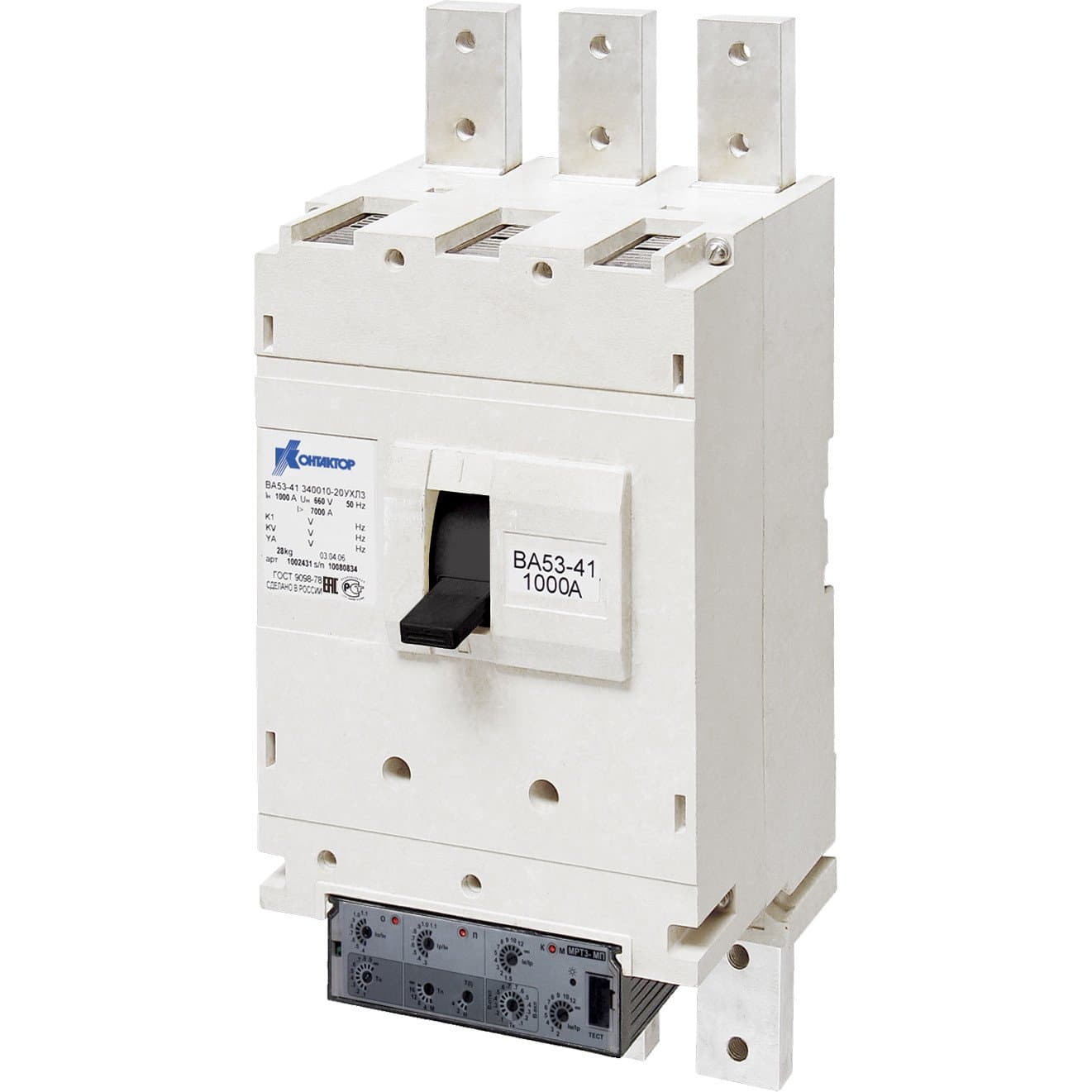 Контактор (Legrand) Выключатель автоматический ВА55-41-374770-00УХЛ3 1000А, 660ВВА55-41-374770-20УХЛ3