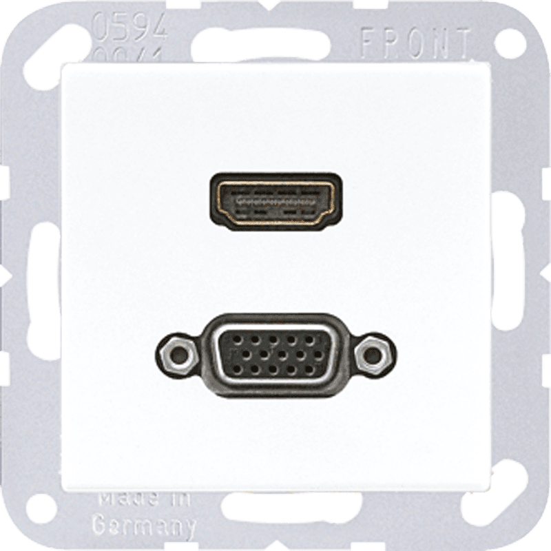 JUNG HDMI / VGA, белый MAA1173WW
