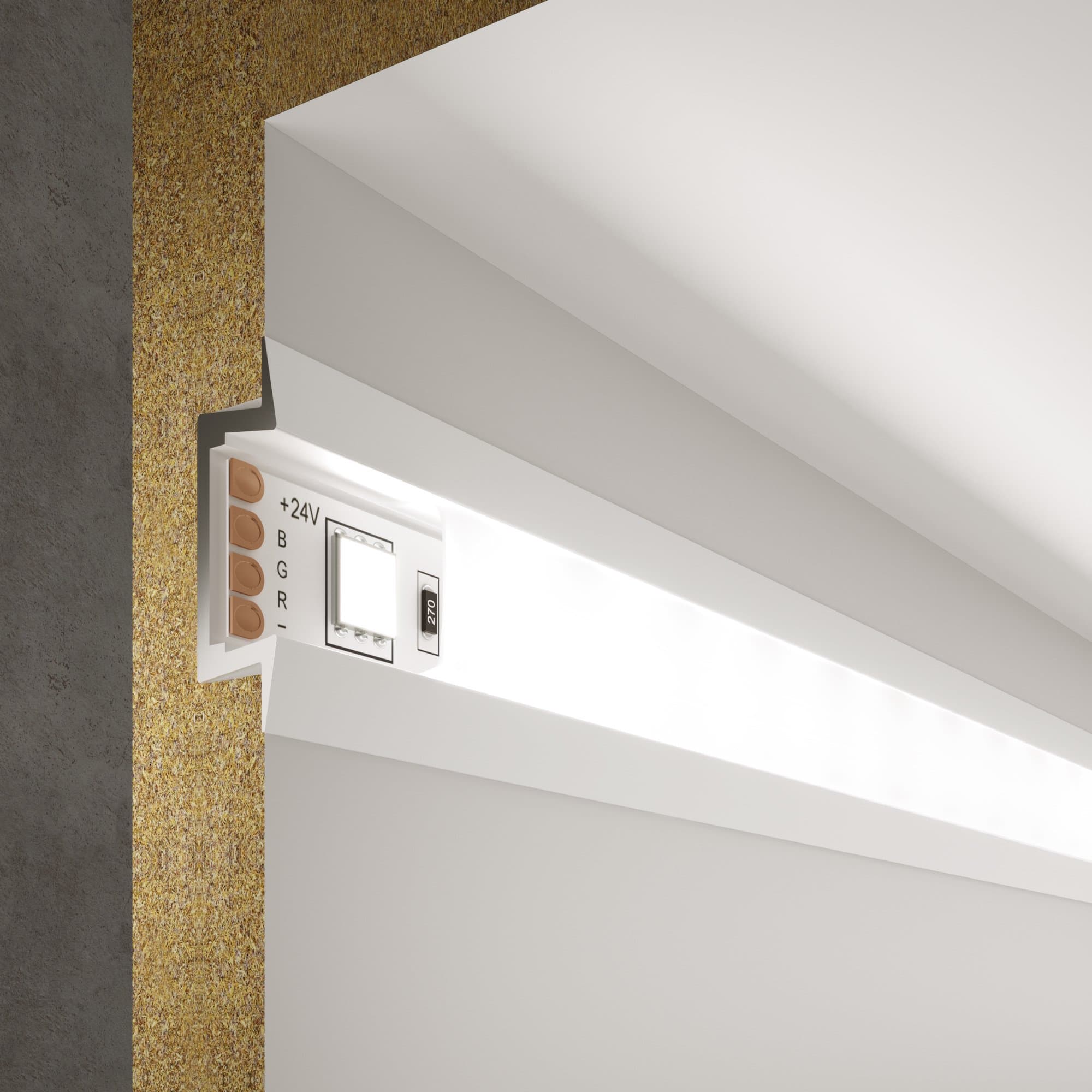 Elektrostandard LL-2-ALP007 Встраиваемый алюминиевый профиль белый/белый для LED ленты (под ленту до 11mm) a053624