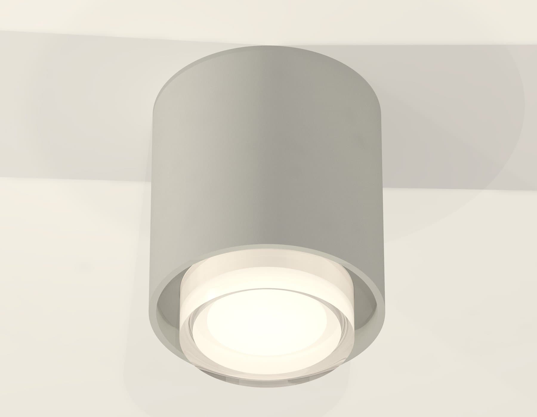 Ambrella Комплект накладного светильника с акрилом XS7724015 SGR/FR серый песок/белый матовый MR16 GU5.3 (C7724, N7165) — миниатюра 3