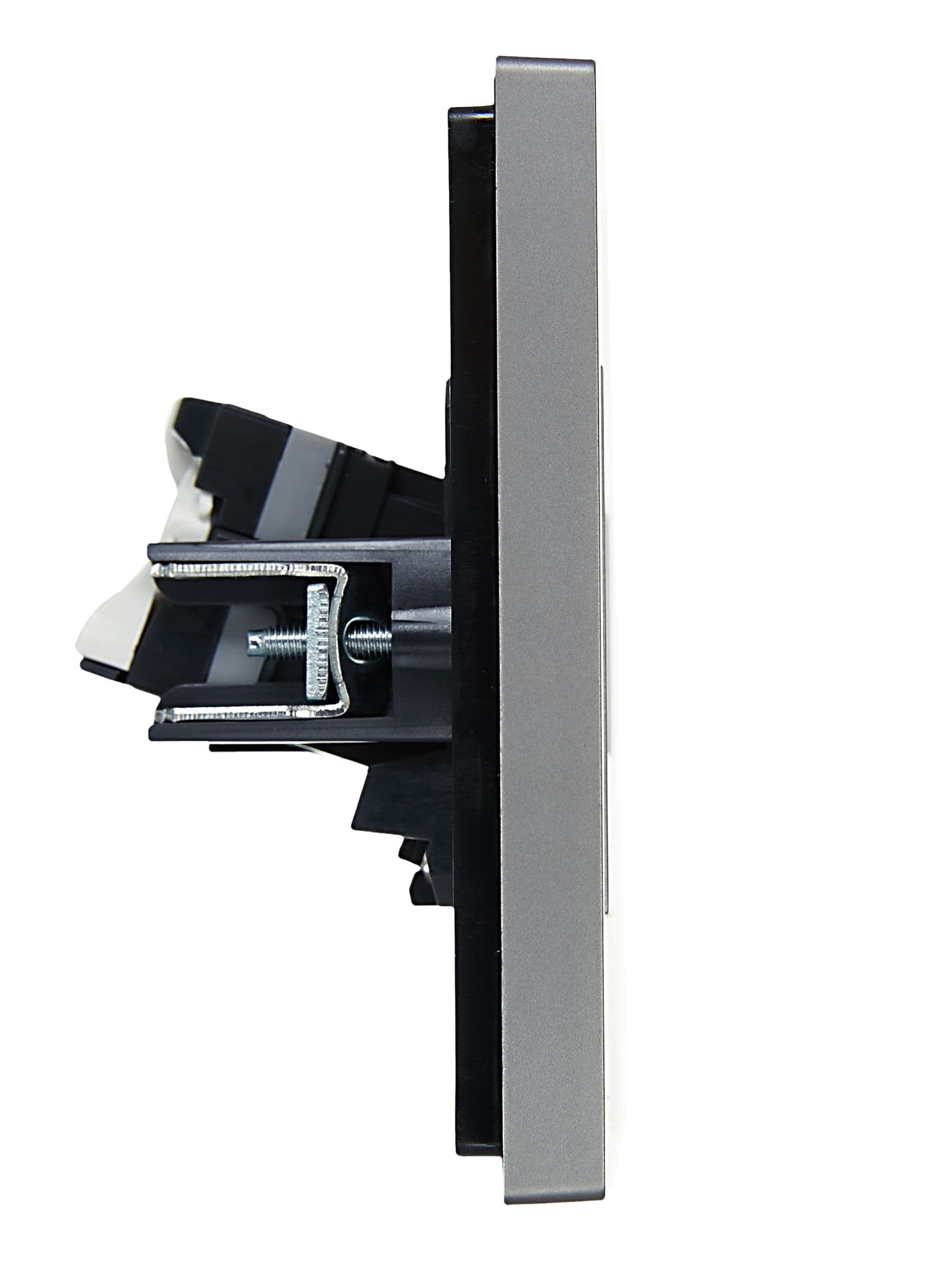 IEK FORTE&PIANO Сталь Розетка комп. 2-ая RJ45 кат.5E FP533 — миниатюра 4
