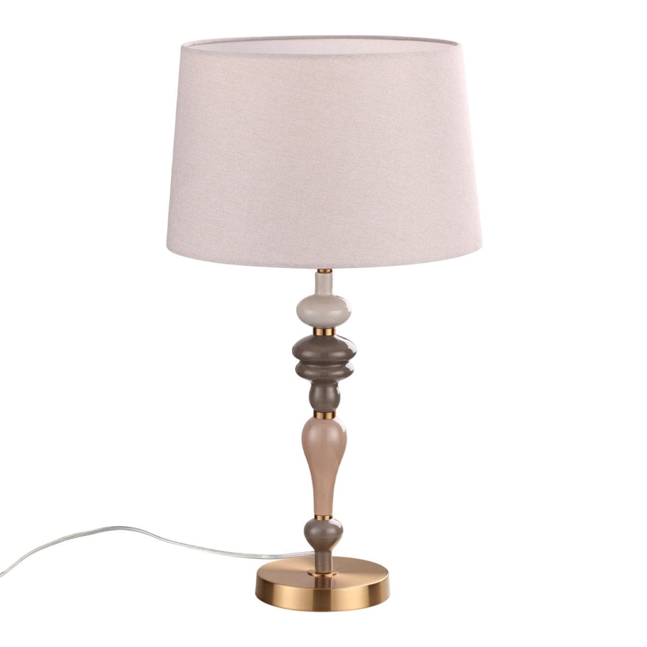 Odeon Light 5040/1T CLASSIC ODL24 305 античн.бронза/беж.абажур/металл/керамика Насттол.лампа E27 1*60W HOMI