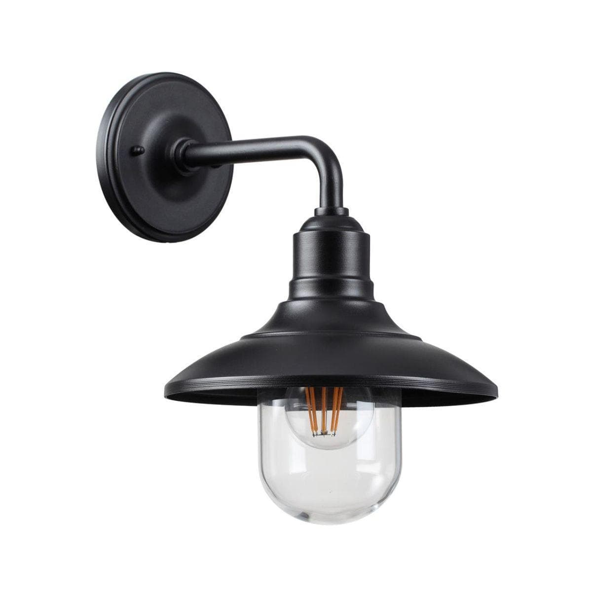 Odeon Light 4965/1W NATURE ODL22 579 черный/стекло Ландшафтный настен.светильник E27 1*60W IP44 CAMPA — миниатюра 1
