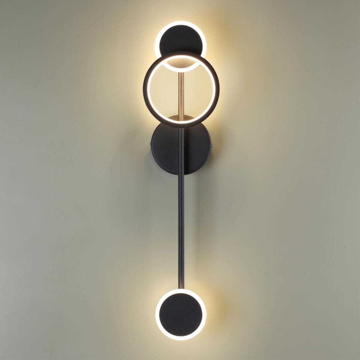 Odeon Light 4322/16WL MIDCENT ODL22 123 металл/черный Настенный светильник IP20 LED 12W 555Лм 3000K DENZEL — миниатюра 4