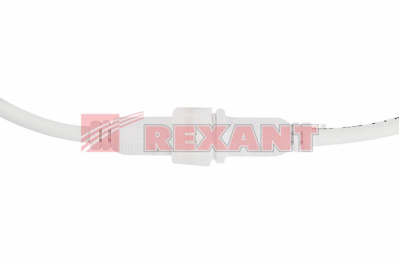 Соединительный кабель (2pin) герметичный (IP67) 2х1,0мм² белый Rexant 11-9820 — миниатюра 3