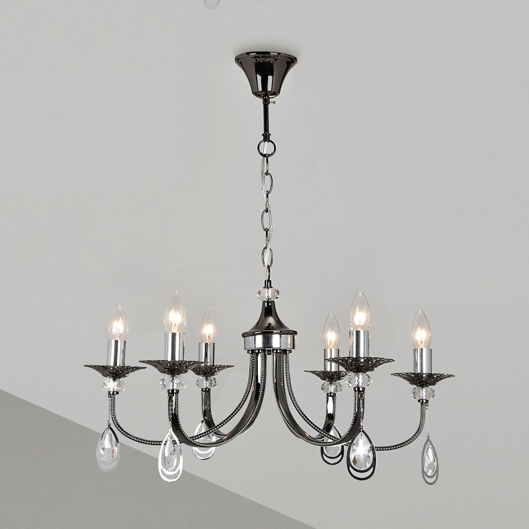 Citilux CL417161 Оксфорд Черн.Хром+Хром Светильник Люстра — миниатюра 2