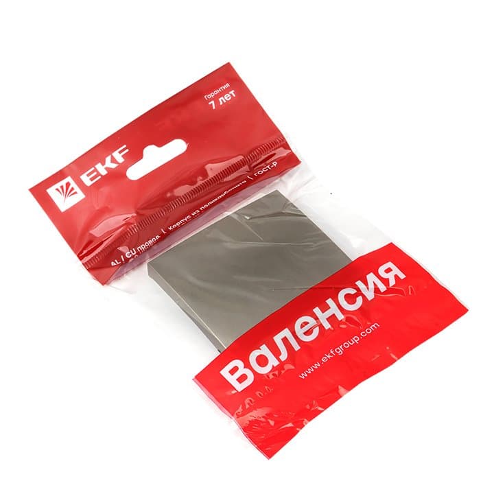 EKF PROxima Валенсия лицевая панель выключателя 1-кл. 10А кашемир — миниатюра 2