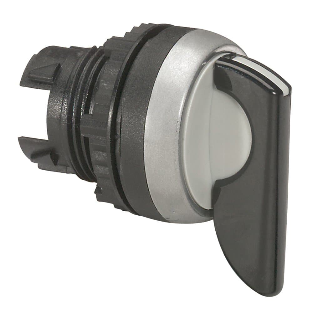 Legrand Osmoz Гол.тумблер, черная ручка 2 п с фикс. 45град (0-1) 12-2 час. 023932