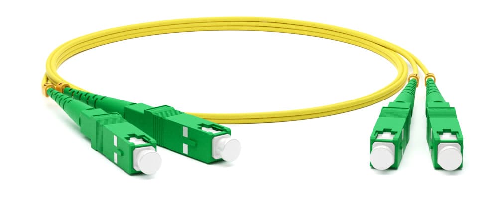Hyperline FC-D2-9-SC/AR-SC/AR-H-2M-LSZH-YL Патч-корд волоконно-оптический (шнур) SM 9/125 (OS2), SC/APC-SC/APC, 2.0 мм, duplex, LSZH, 2 м 238519
