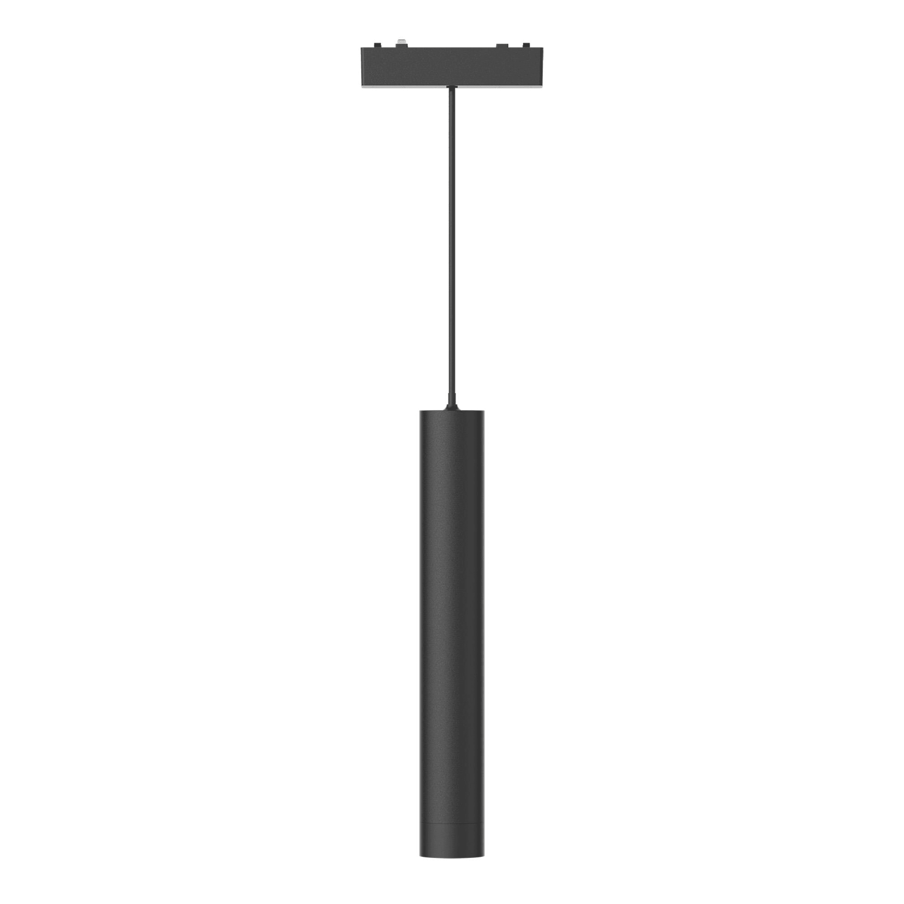 ST LUCE ST680.433.07 Магнитный трековый светильник Черный LED 1*7W 3000K 430Lm Ra>90 36° IP20 D30xH300 48V