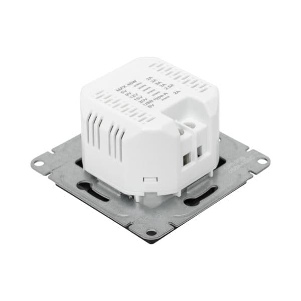 EKF Механизм розетки USB-A+С, чёрный Эпика — миниатюра 12
