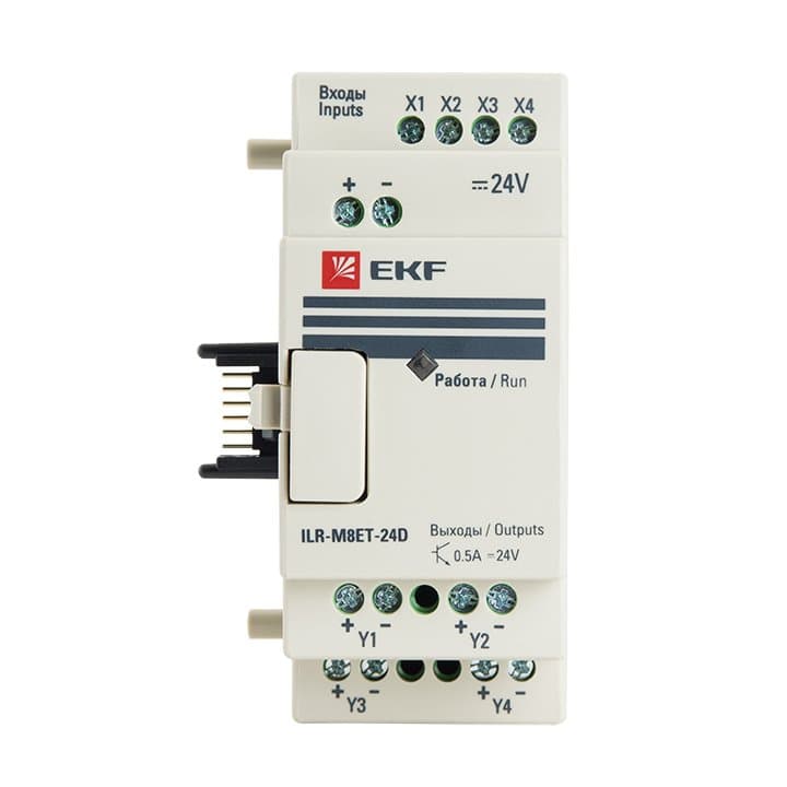 EKF PROxima Модуль дискретного в/в т 4/4 24В PRO-Relay ILR-M8ET-24D — миниатюра 2