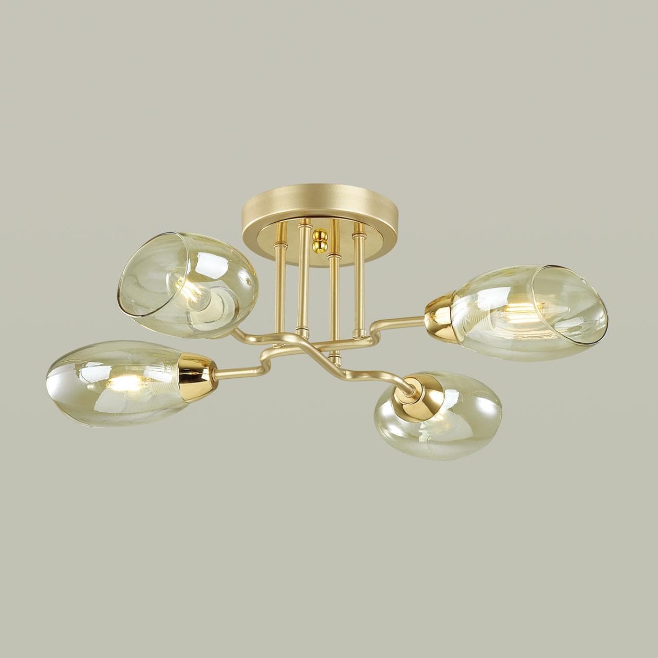 Lumion 4536/4C MODERNI LN21 178 золото, матовое золото Люстра потолочная E14 4*40W 220V LACIE — миниатюра 4