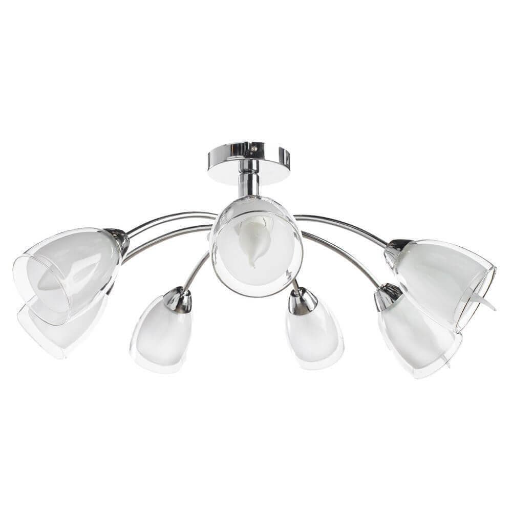 Arte Lamp Carmela Хром/Белый Светильник потолочный 7x40W 7xE14 A7201PL-7CC — миниатюра 2