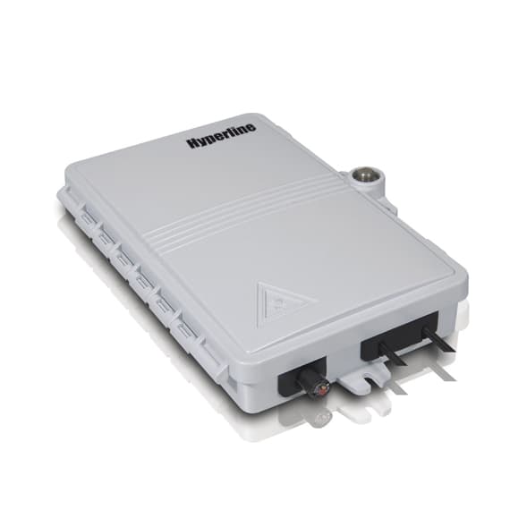Hyperline FO-WBI-2A-GY Бокс оптический настенный, 2 порта (SC, duplex LC), без пигтейлов и проходных адаптеров, IP65, 102 х 167 х 31 мм, серый 358583