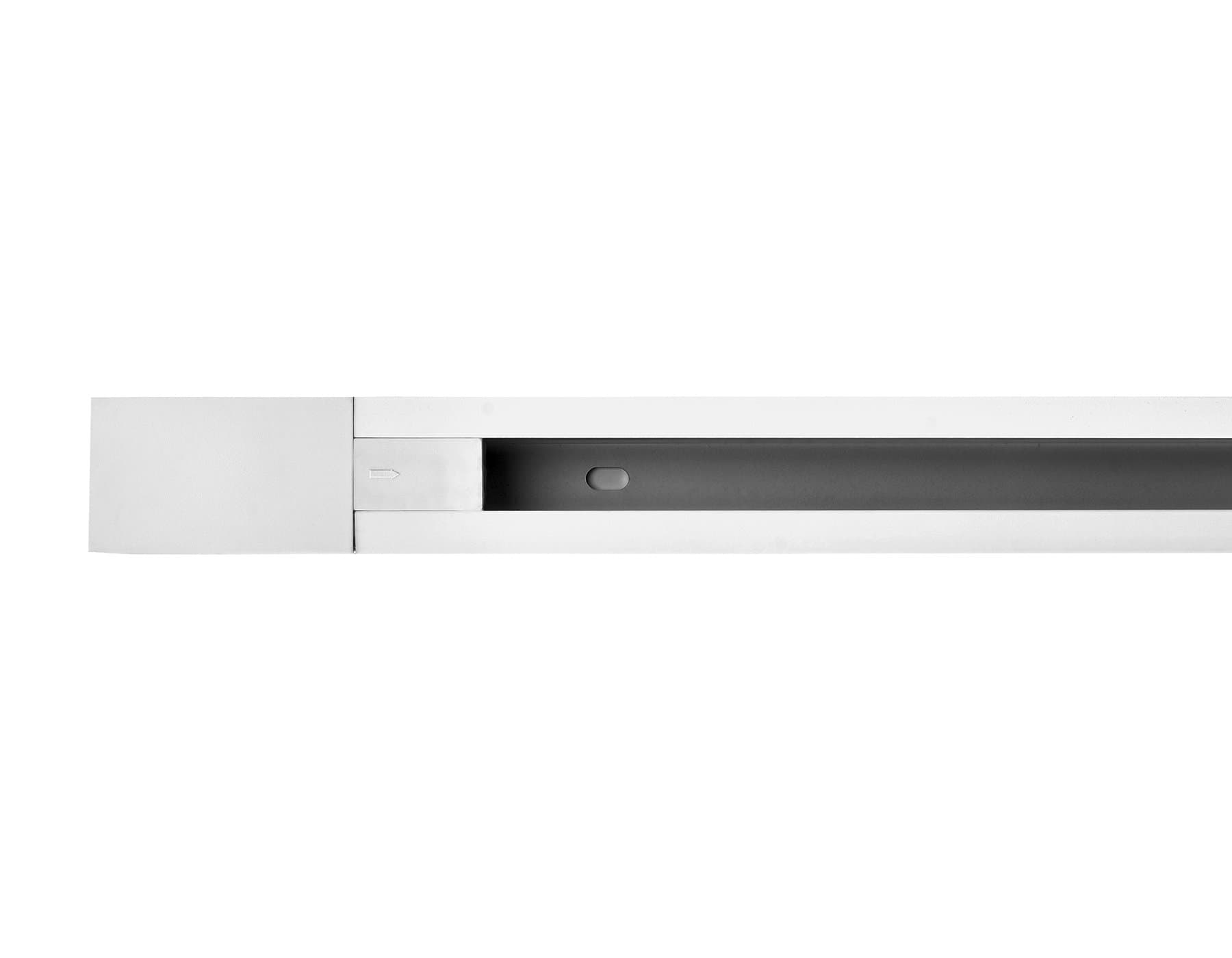 Ambrella Трековый шинопровод GL7001 WH белый однофазный 1 м, с сетевым вводом и заглушкой — миниатюра 3