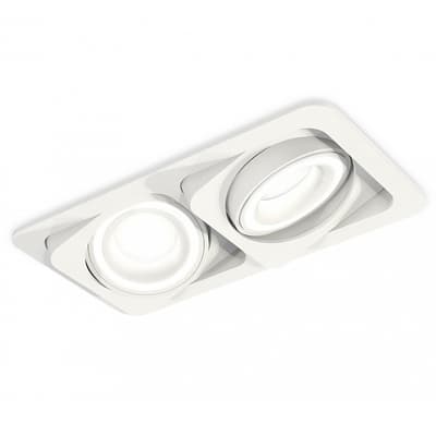 Ambrella Комплект встраиваемого поворотного светильника XC7663083 SWH/FR/CL белый песок/белый матовый/прозрачный MR16 GU5.3 (C7663, N7160)