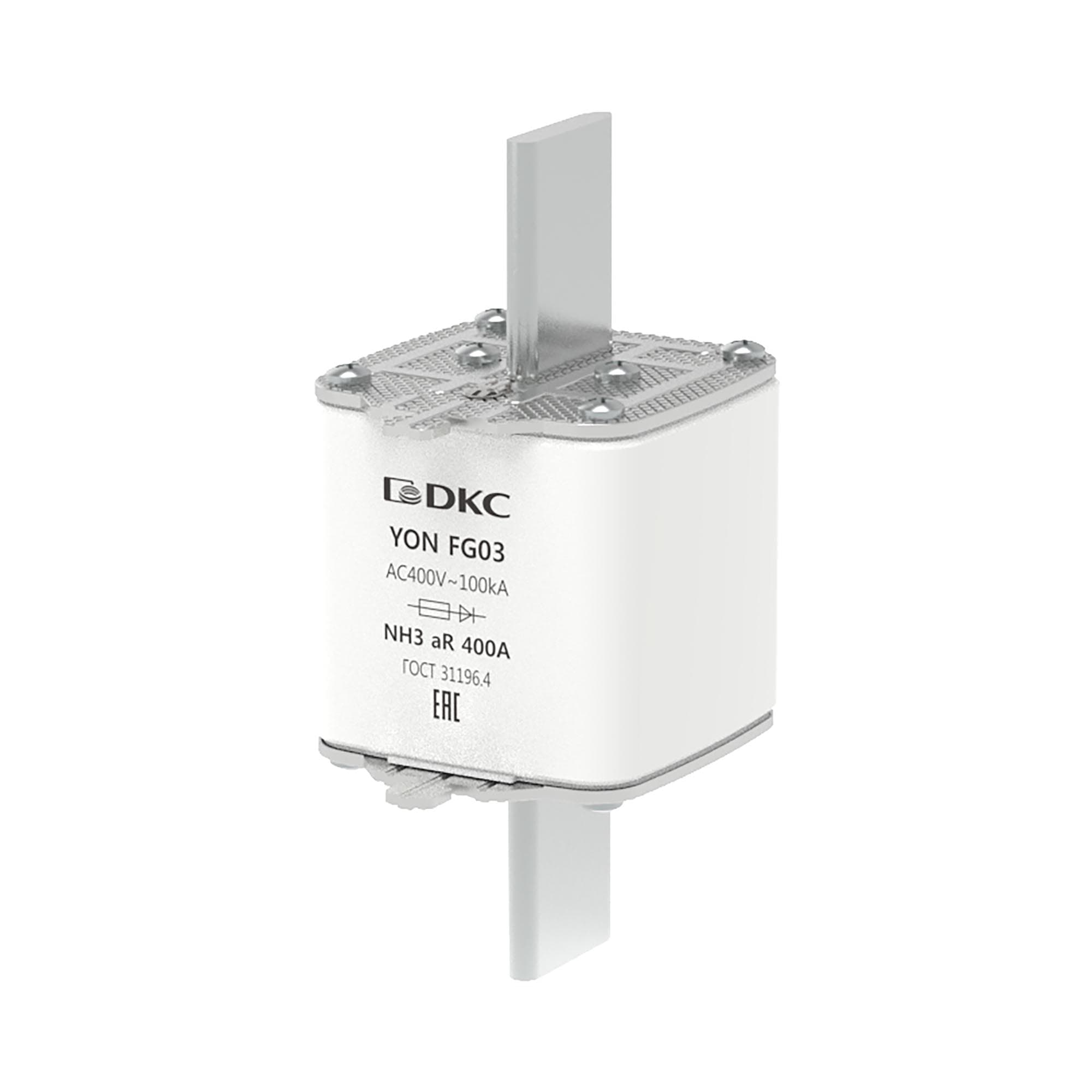 DKC Предохранитель YON ножевого типа FG3 400А 400V характеристика aR
