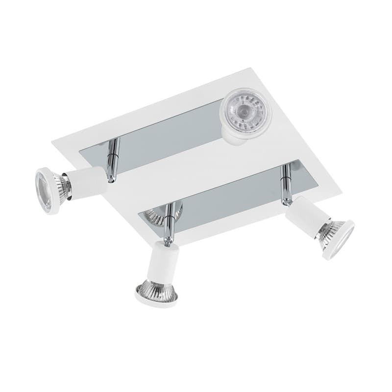 Eglo Спот LED SARRIA, 4x5W (GU10), L240, B260, сталь, белый, хром 94962