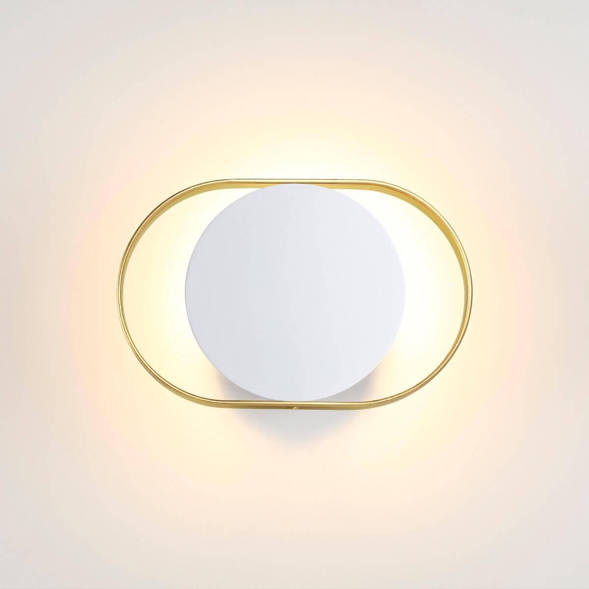 Odeon Light 4246/7WW HIGHTECH ODL21 179 бел/золотист/металл Настенный светильник IP20 LED 7W 560Лм 3000K MONDY — миниатюра 5