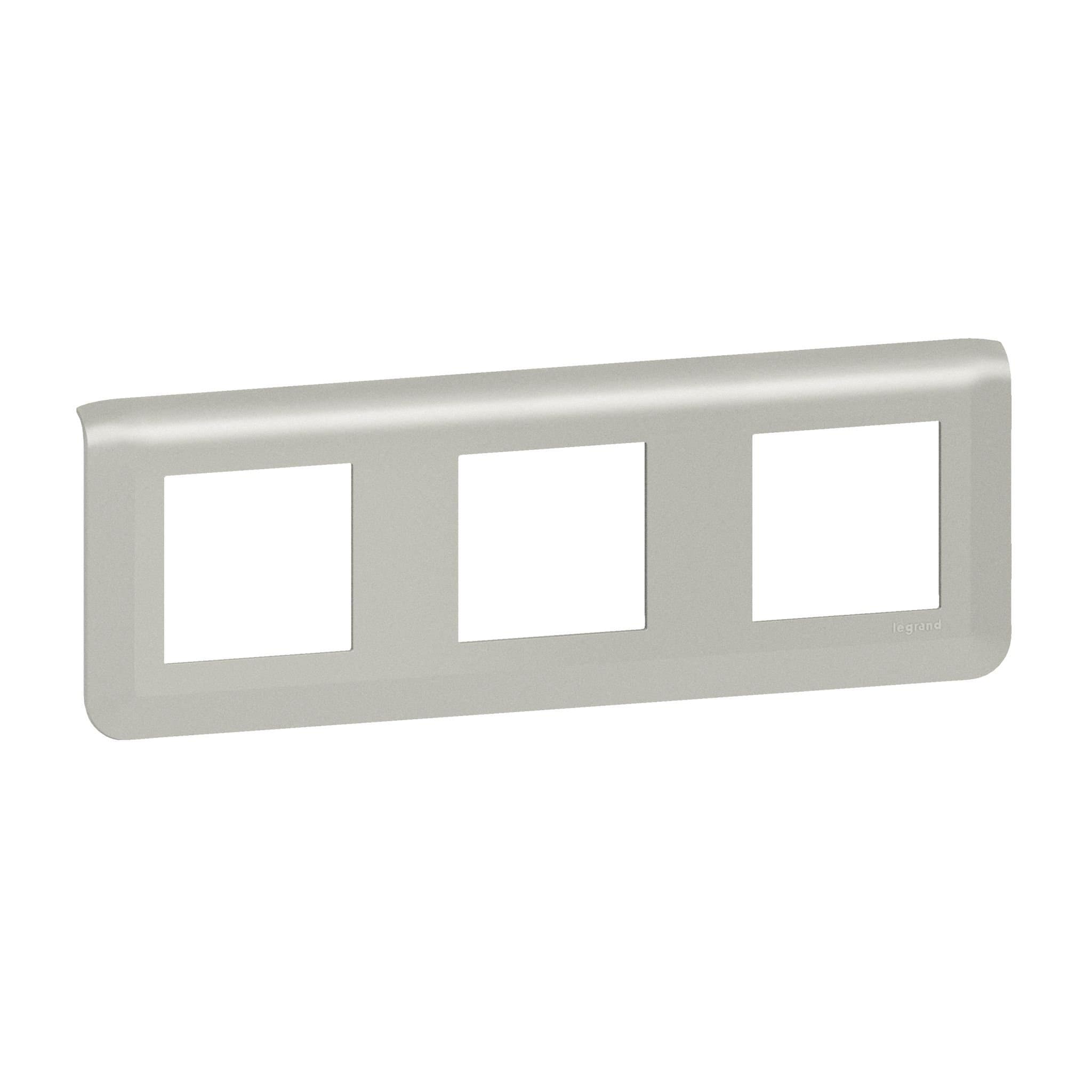Legrand Mosaiс Рамка - Программа Mosaic - 3Х2 модуля - алюминий 079306L — миниатюра 3