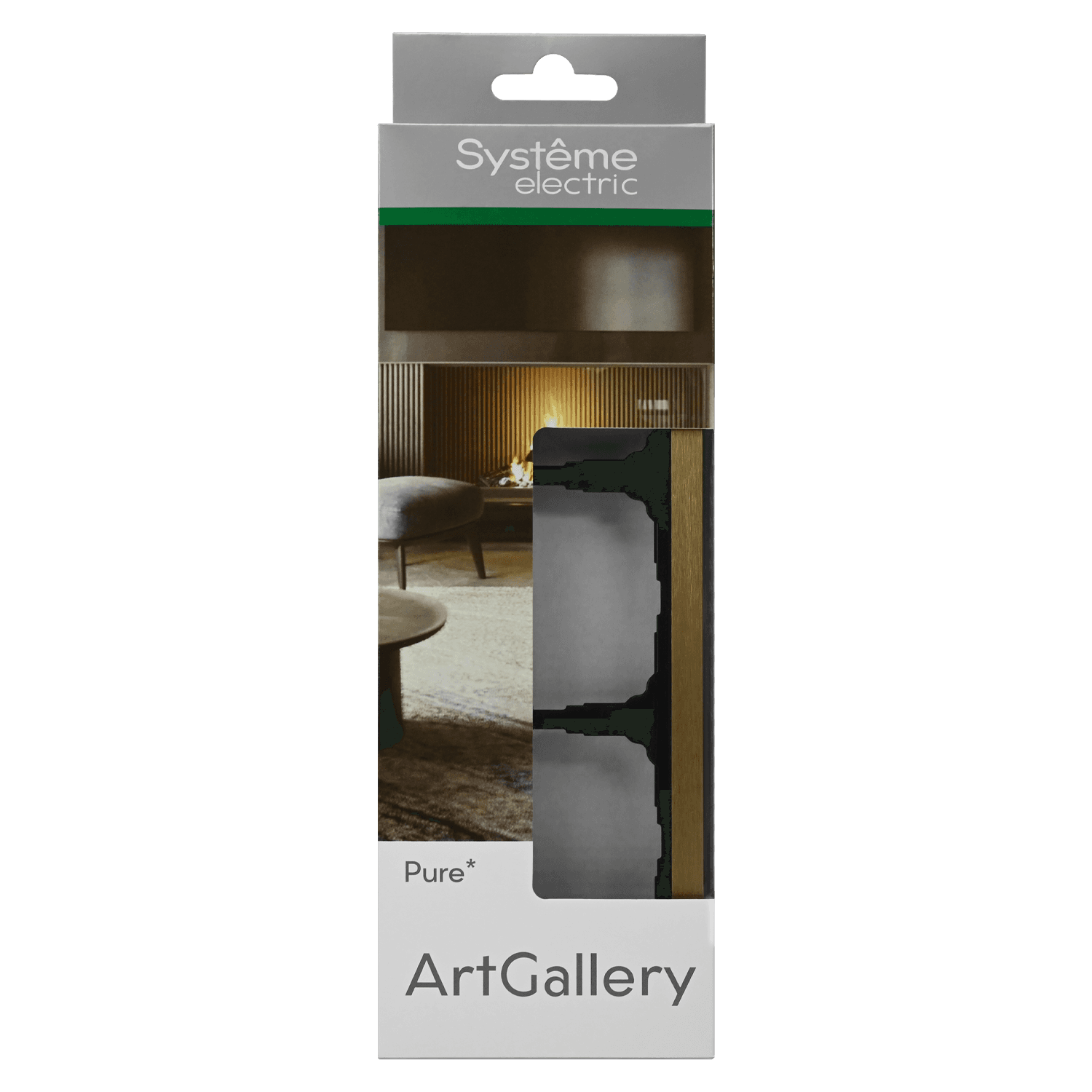 Systeme Electric ArtGallery Pure Металл Латунь Рамка 3-ая — миниатюра 4
