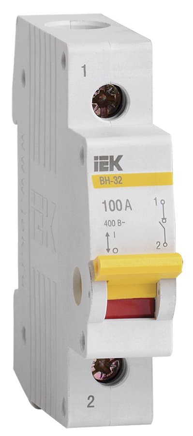 IEK KARAT Выключатель нагрузки (мини-рубильник) ВН-32 1Р 100А