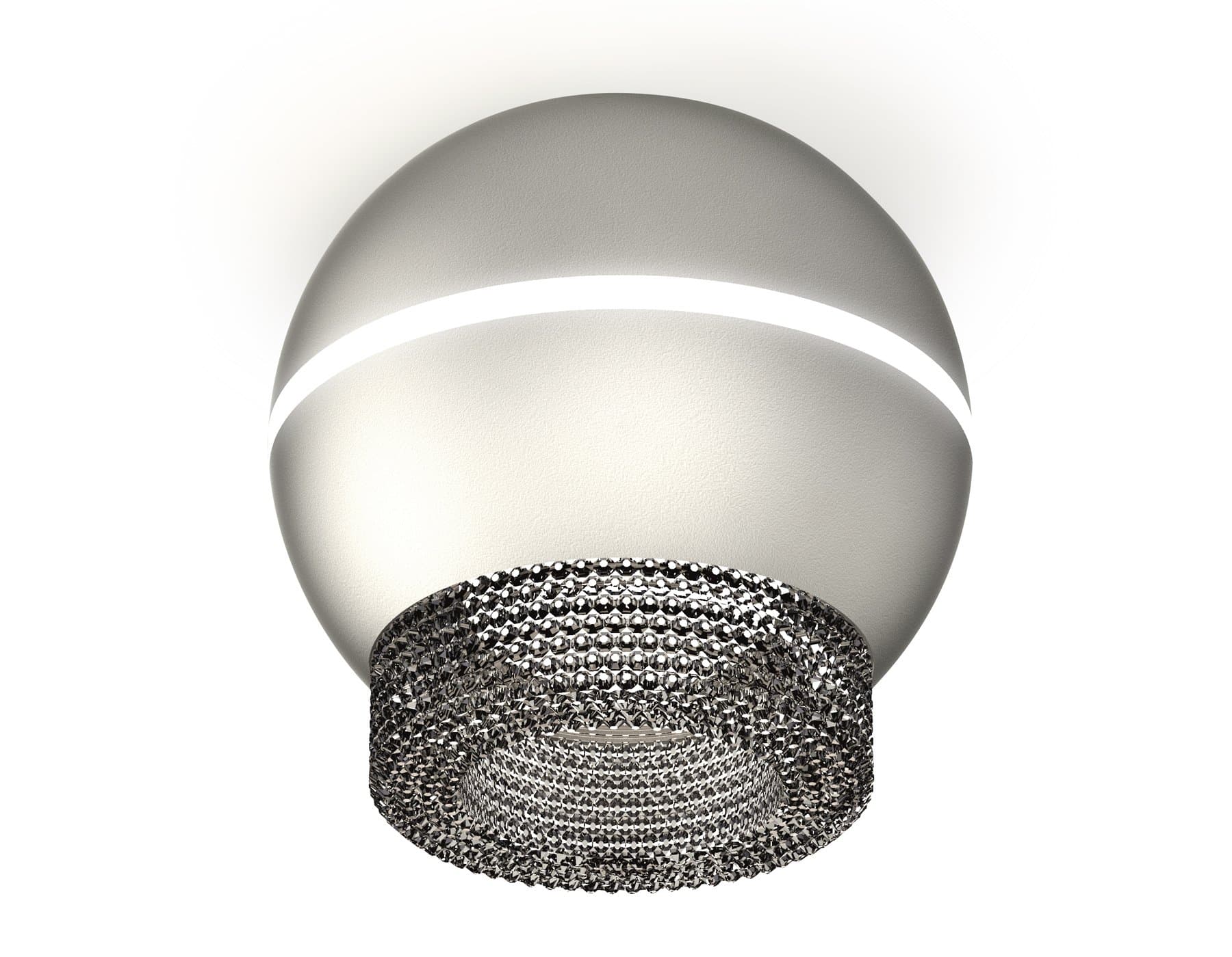 Ambrella Комплект накладного светильника XS1103020 SSL/BK серебро песок/тонированный MR16 GU5.3 LED 3W 4200K (C1103, N7192) — миниатюра 1