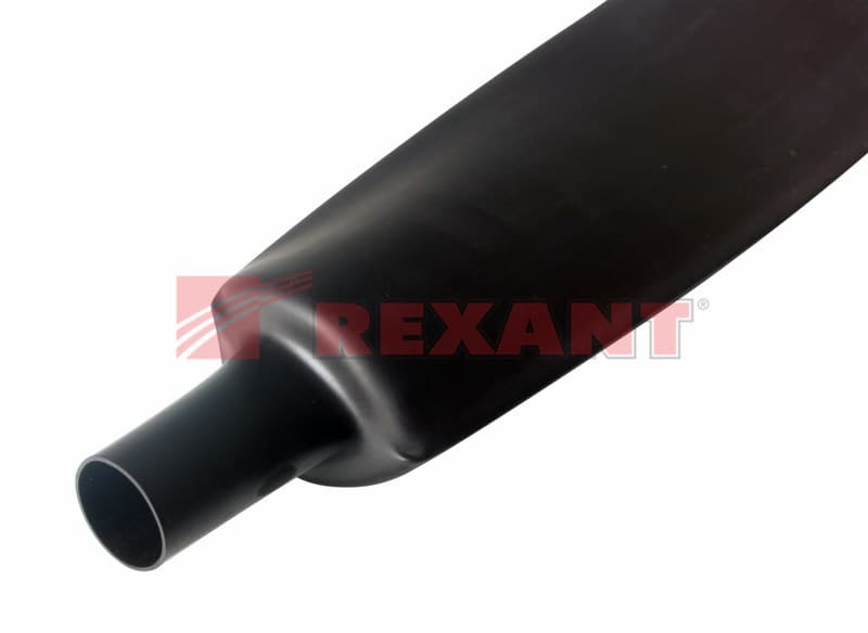 60,0 / 30,0 мм 1м термоусадка чёрная Rexant 25-0060 — миниатюра 2