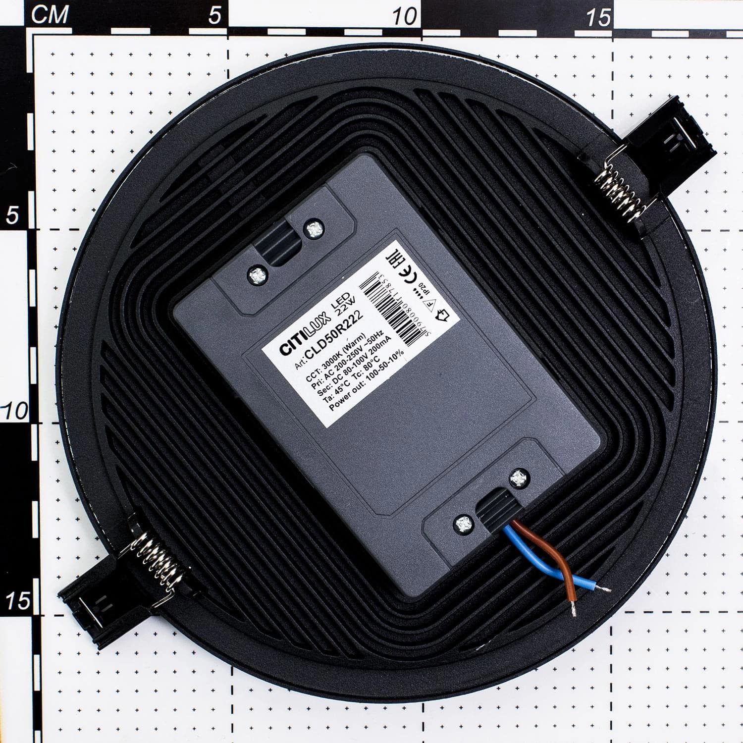 Citilux CLD50R222 Омега Черный Светильник Встр 22W*3000K — миниатюра 5