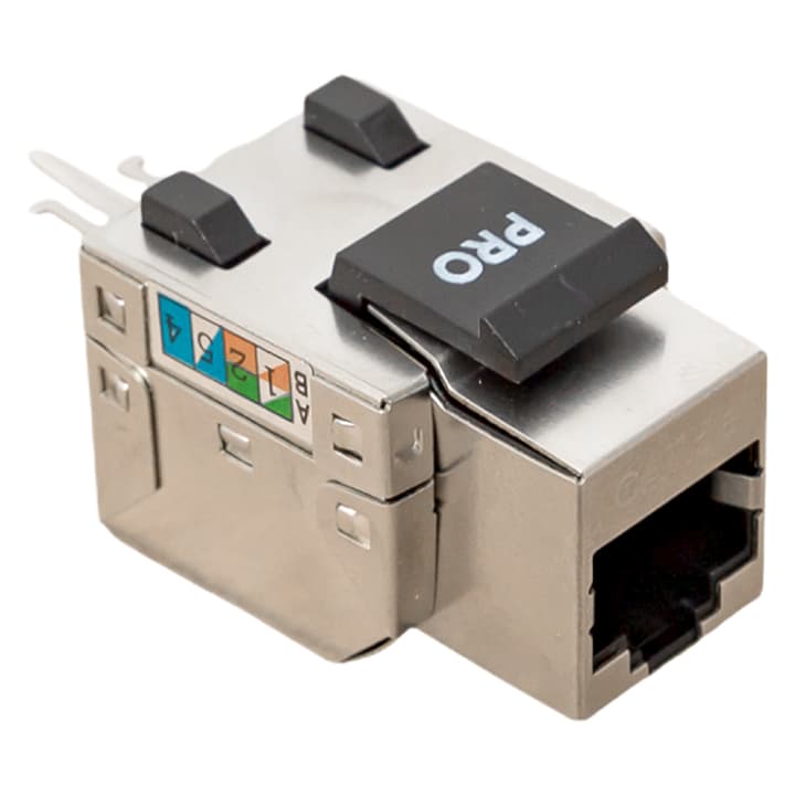EKF TeraLINK PRO Модуль Keystone розеточный TeraLINK PRO Cat.5E RJ-45 экранированный FTP 110 IDC 90 градусов